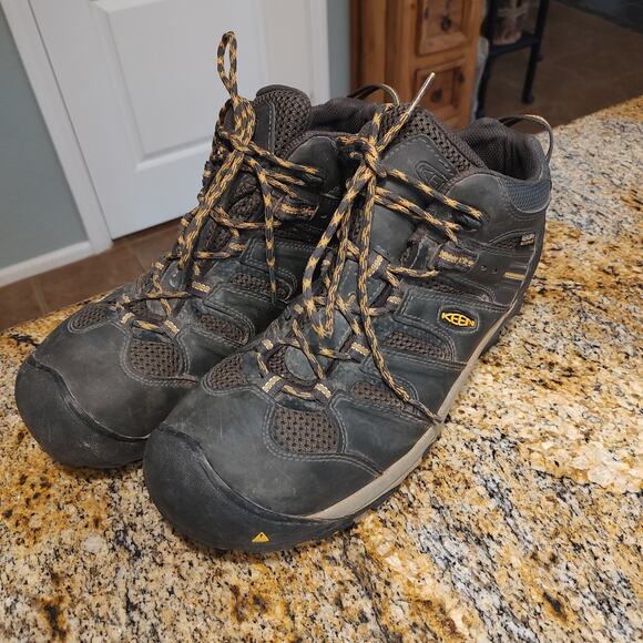 KEEN Men's Utility F2413-18 Steel Toe Safety Toe Low Work Hiking Sz US 12D Black - Picture 1 of 13